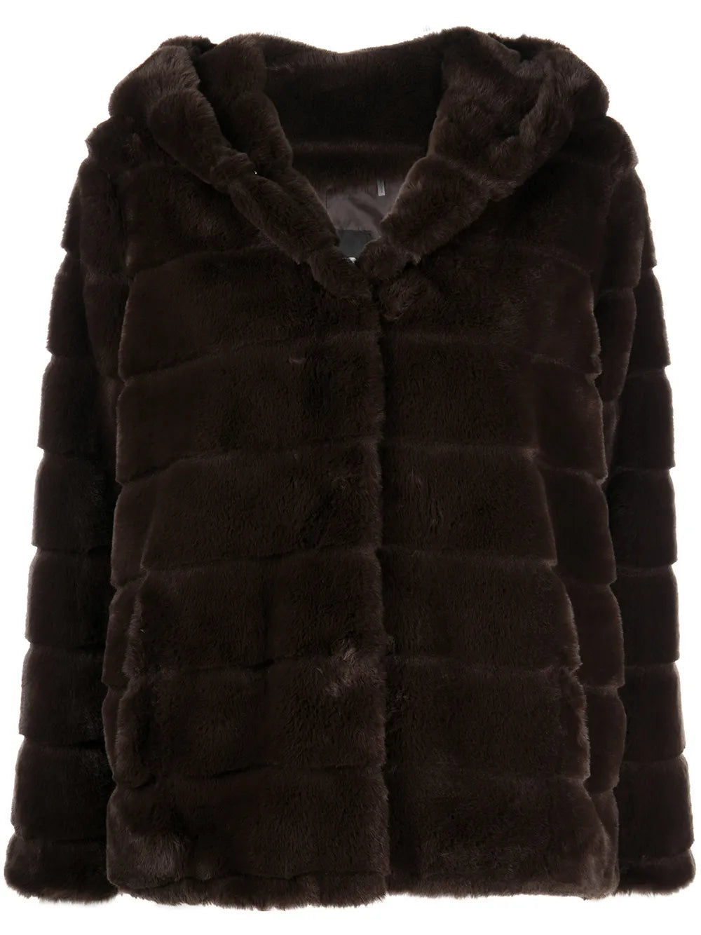 Hooded Faux-Fur Coat
