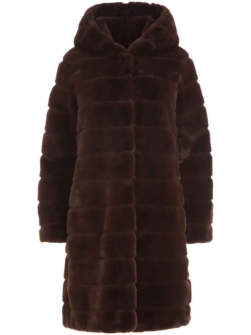 Faux-Fur Hooded Coat