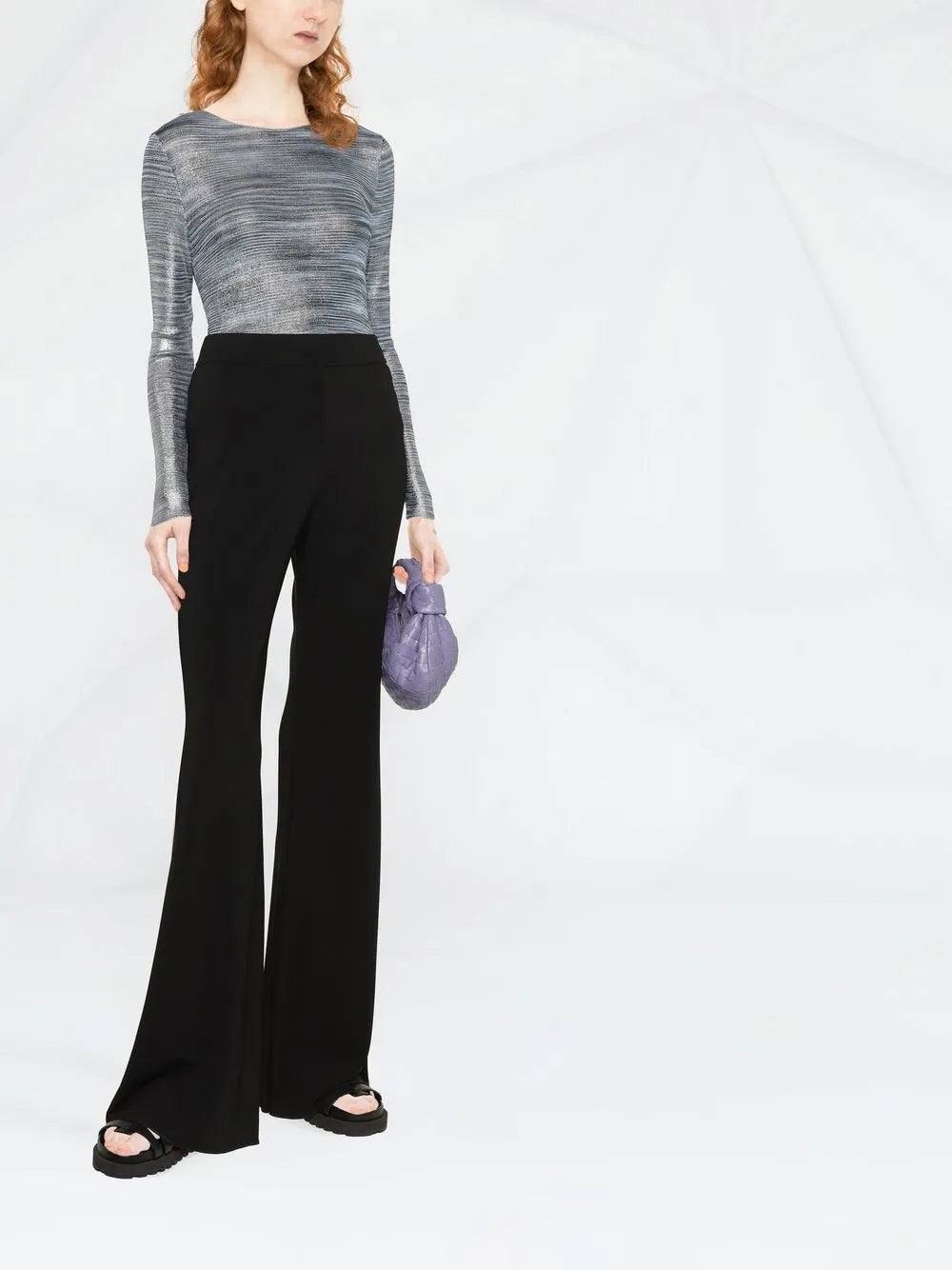 Long-Sleeve Knitted Top