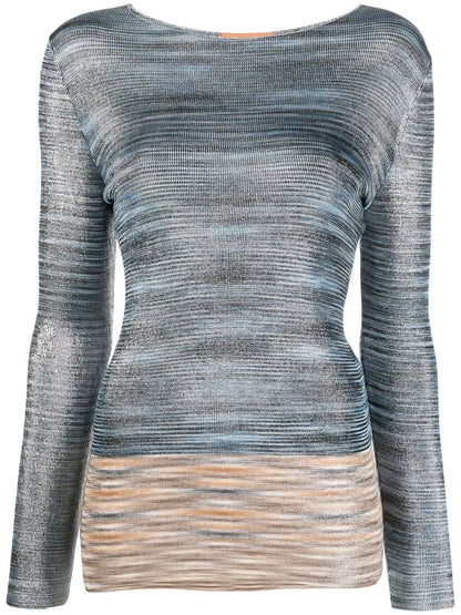Long-Sleeve Knitted Top
