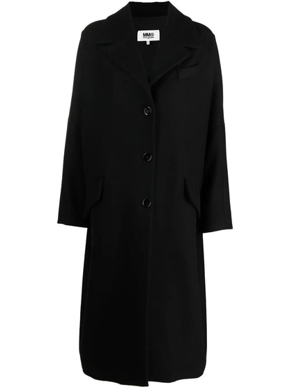 Single-Breasted Felted Coat