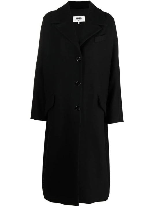 Single-Breasted Felted Coat
