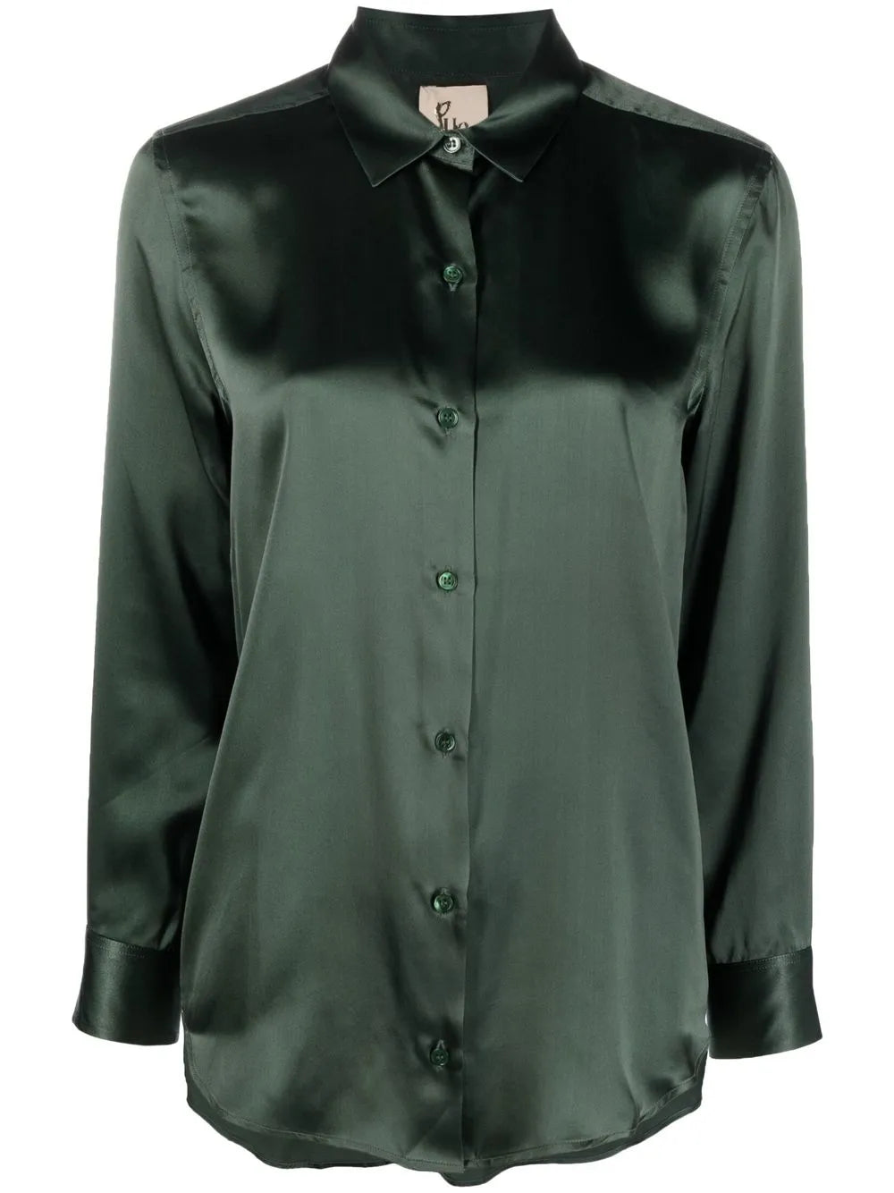 Long-Sleeve Silk Shirt