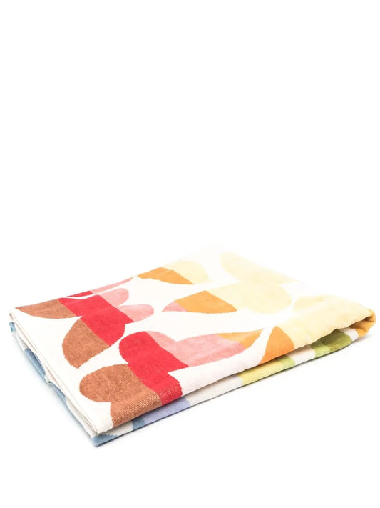 Butterfly-Print Cotton Beach Towel