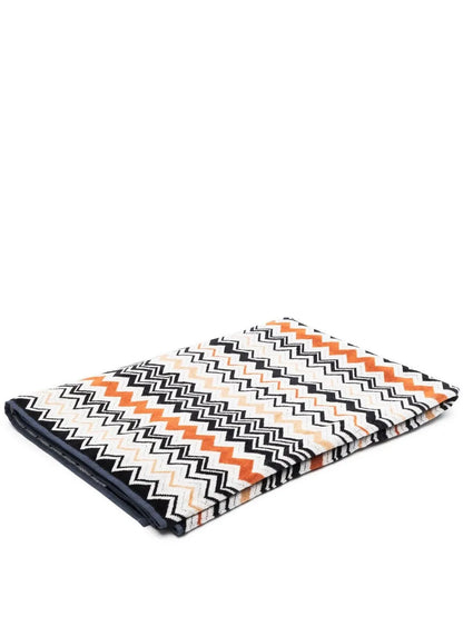Chevron-Knit Cotton Beach Towel