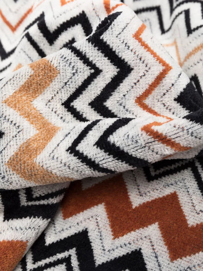 Chevron-Knit Cotton Beach Towel