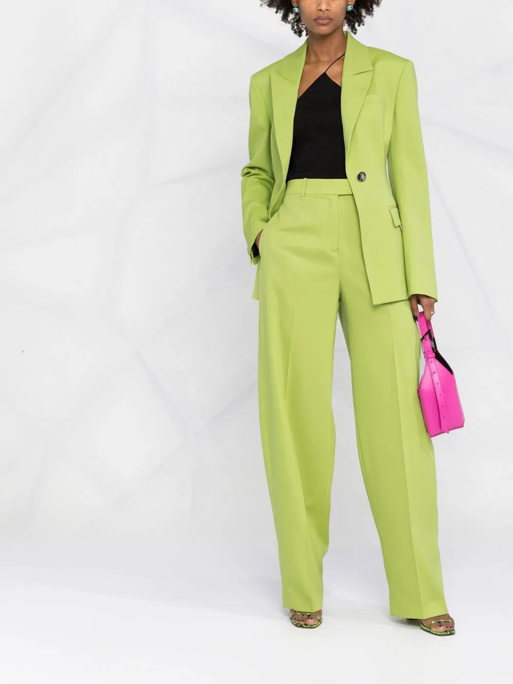 Wide-Leg Tailored Trousers