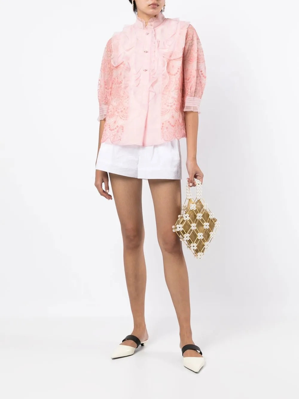 High-Waisted Chino Shorts