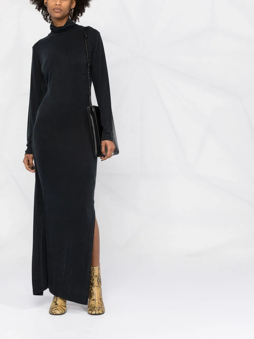 Roll-Neck Maxi Dress