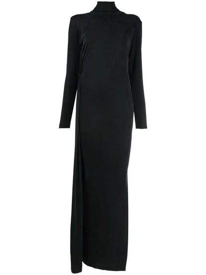 Roll-Neck Maxi Dress