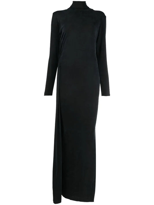 Roll-Neck Maxi Dress