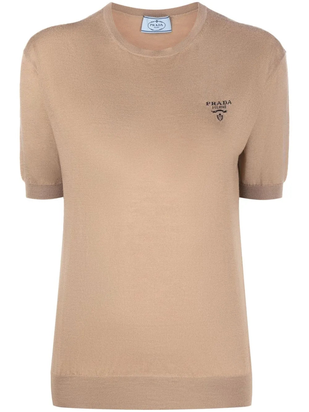 Embroidered-Logo Knit Top