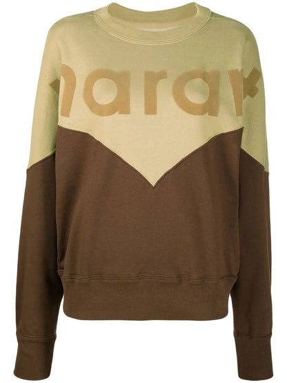 Logo-Print Two-Tone Sweatshirt