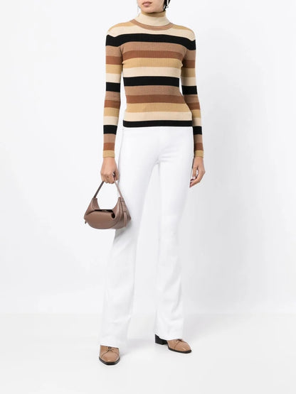High-Waist Skinny Flared Jeans