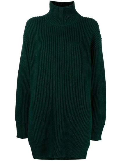 Roll-Neck Ribbed-Knit Jumper