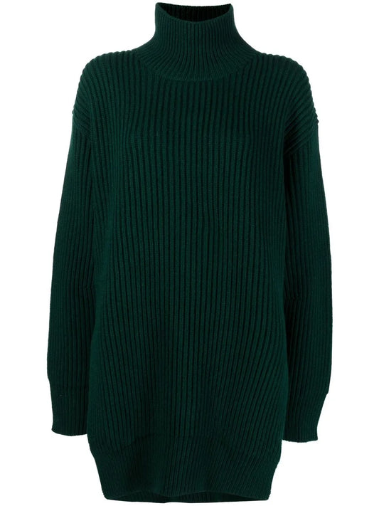 Roll-Neck Ribbed-Knit Jumper