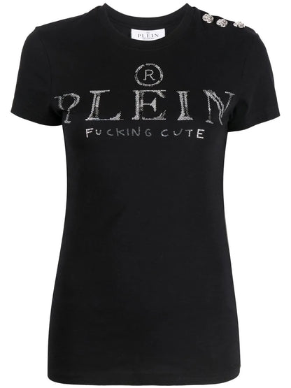 Crystal-Embellished Logo T-Shirt