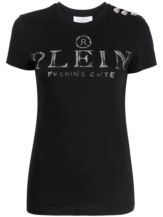 Crystal-Embellished Logo T-Shirt