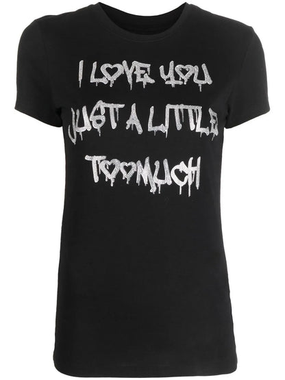 Slogan Crew-Neck T-Shirt