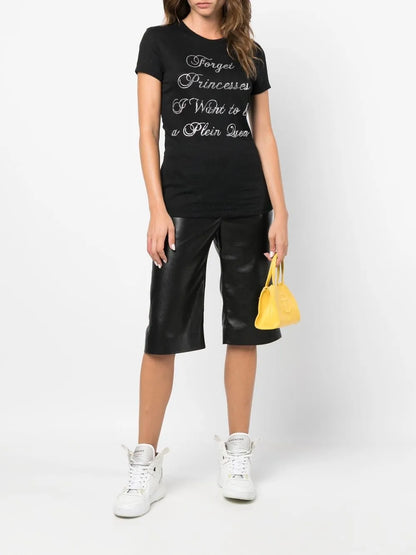 Crystal-Embellished Cotton T-Shirt