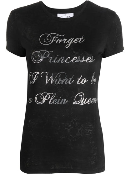 Crystal-Embellished Cotton T-Shirt
