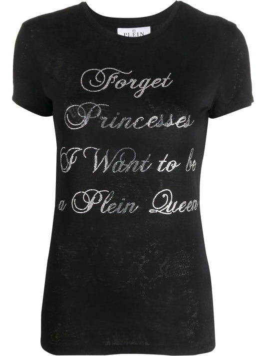 Crystal-Embellished Cotton T-Shirt