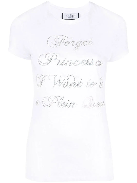 Crystal-Embellished Cotton T-Shirt
