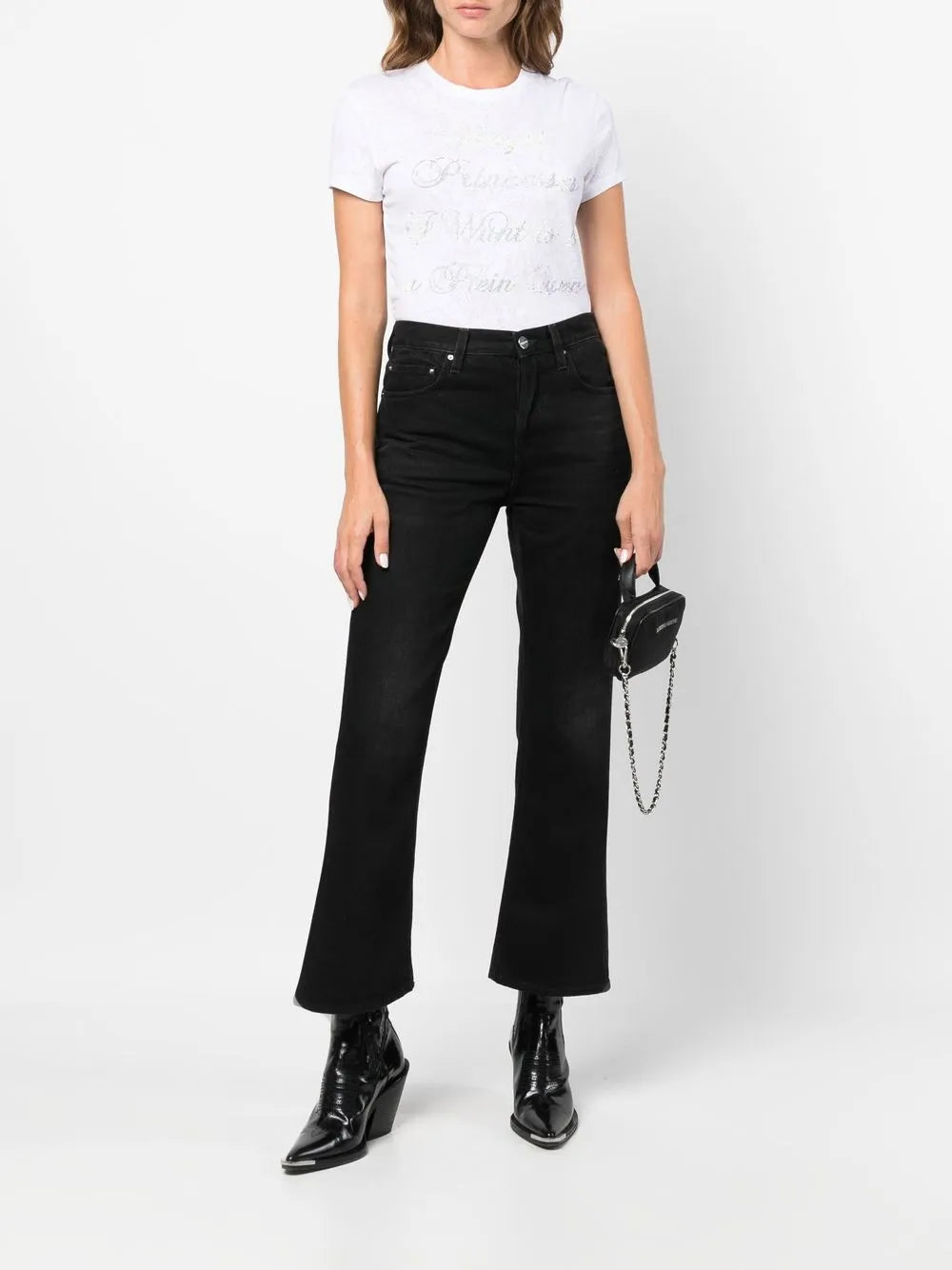 Crystal-Embellished Cotton T-Shirt