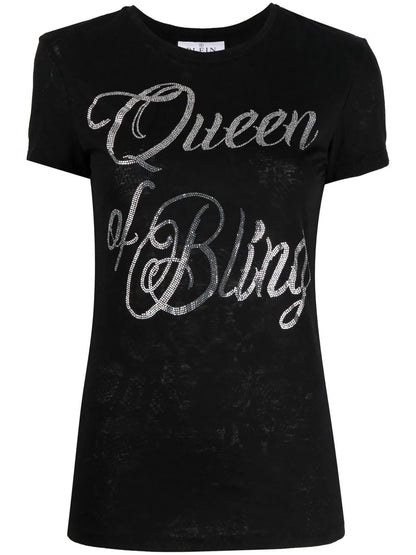 Queen Of Bling Cotton T-Shirt