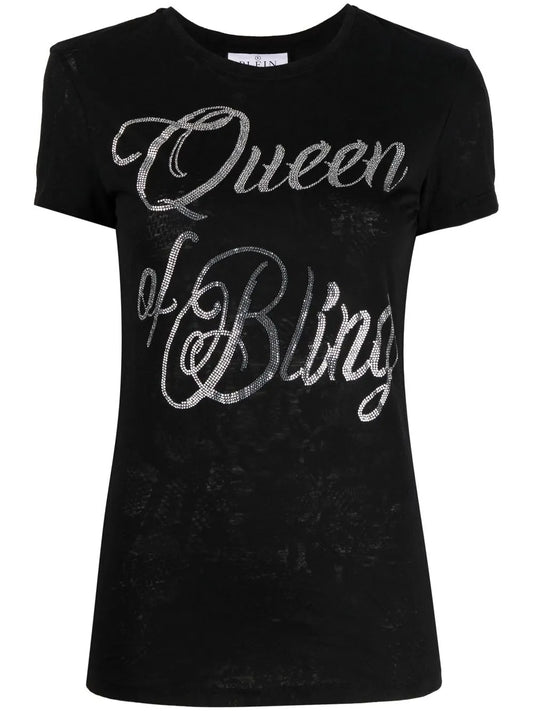 Queen Of Bling Cotton T-Shirt
