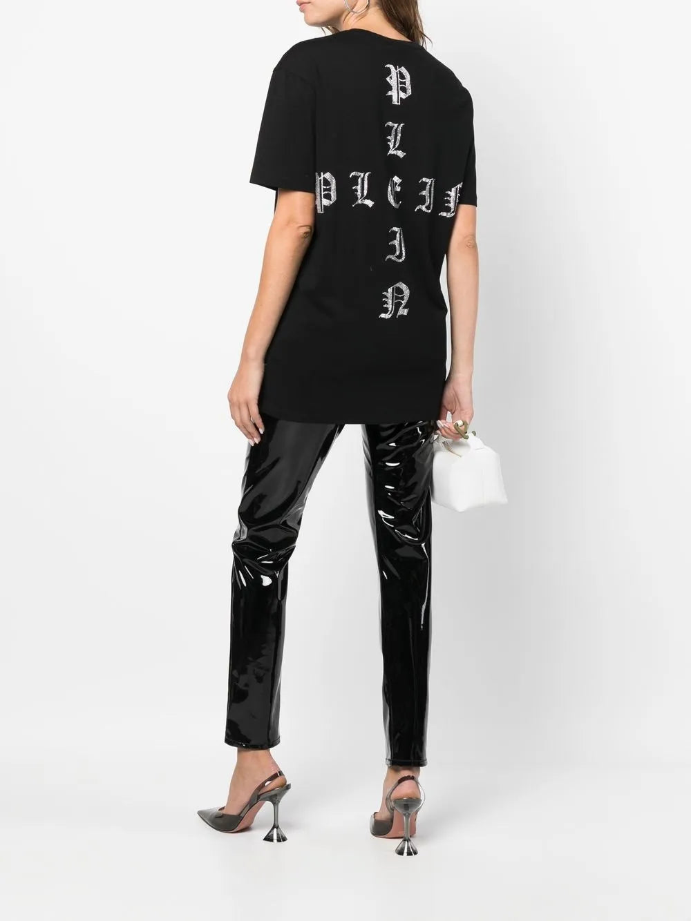 Gothic Plein Crystal-Embellished T-Shirt
