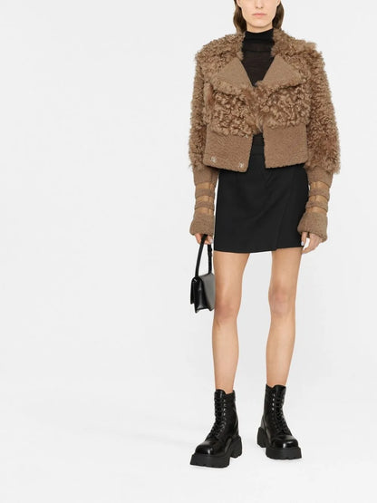 Gothic Plein Shearling Jacket