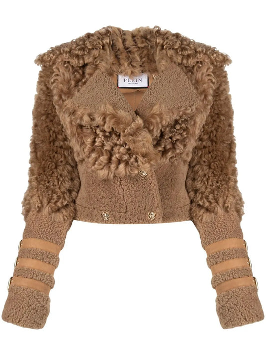 Gothic Plein Shearling Jacket