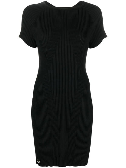 Logo-Plaque Ribbed T-Shirt Dress