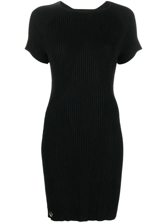 Logo-Plaque Ribbed T-Shirt Dress