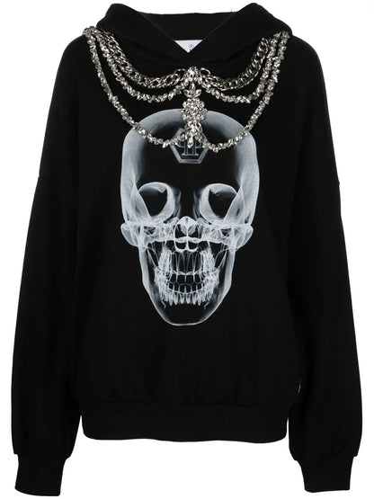 X-Ray Crystal-Embellished Hoodie