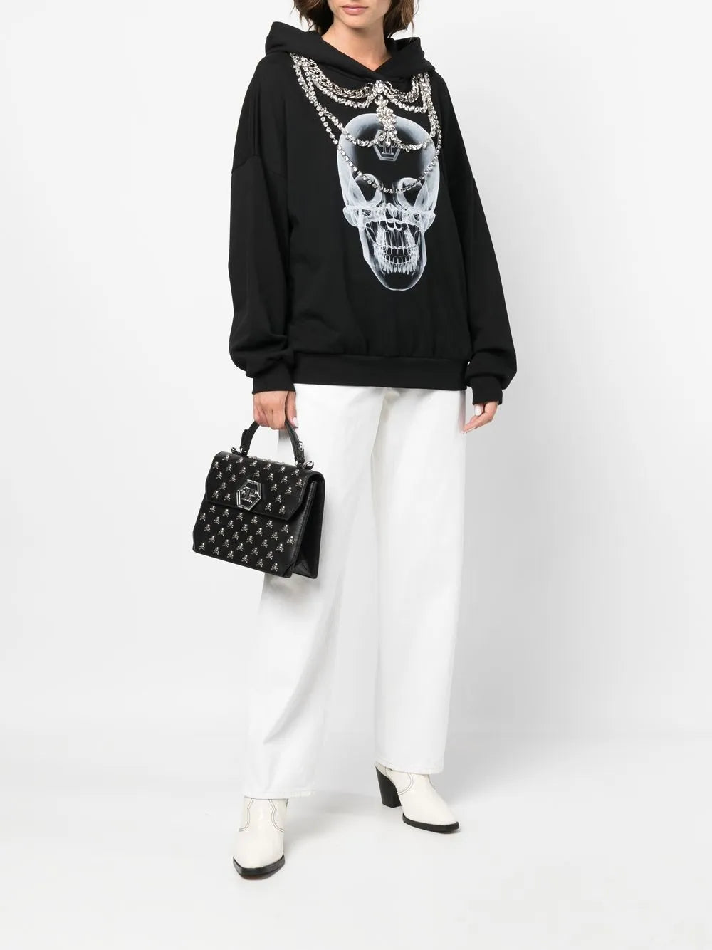 X-Ray Crystal-Embellished Hoodie