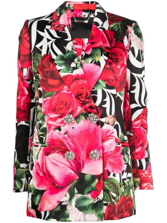 Romance Floral-Print Blazer