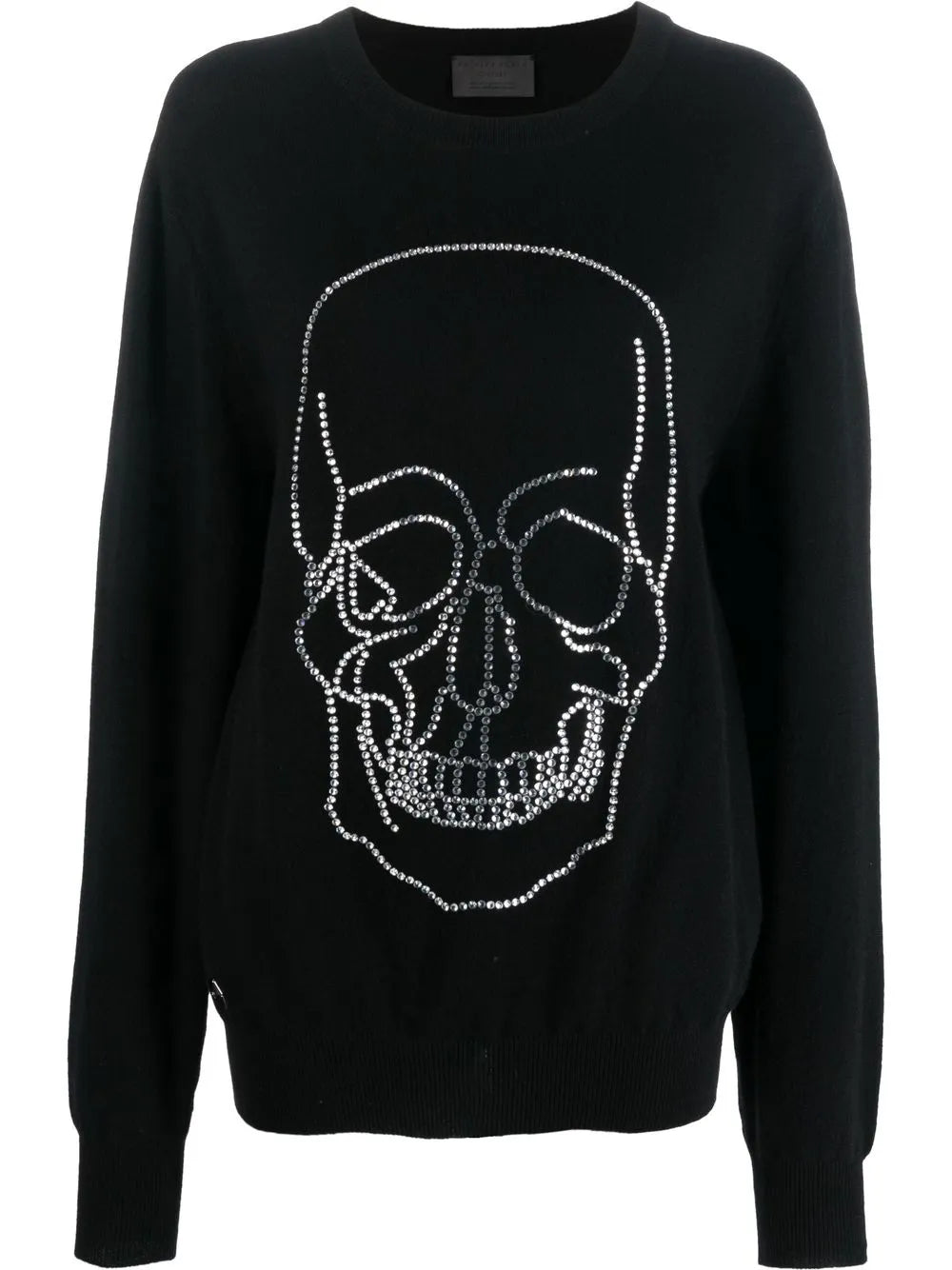 Studded-Skull Cashmere Pullover