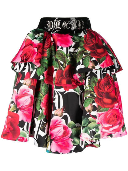 Blossom Floral-Print Skirt