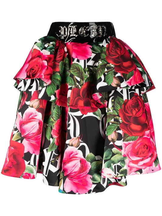 Blossom Floral-Print Skirt