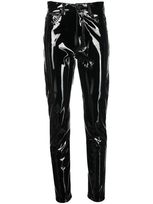Super-High Waisted Biker Trousers