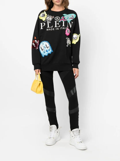 Super High-Waisted Denim-Leggings