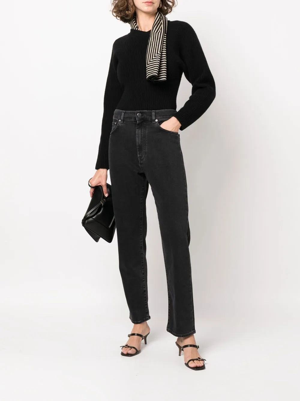 High-Rise Straight-Leg Jeans