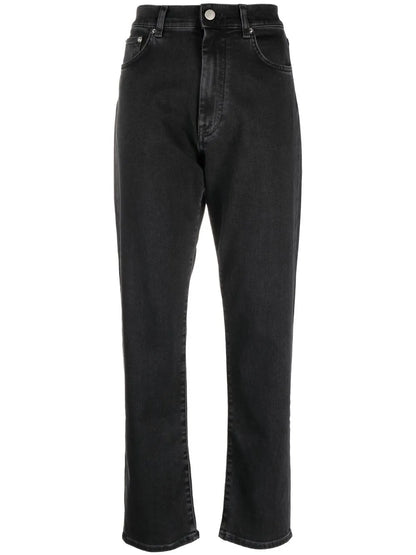 High-Rise Straight-Leg Jeans