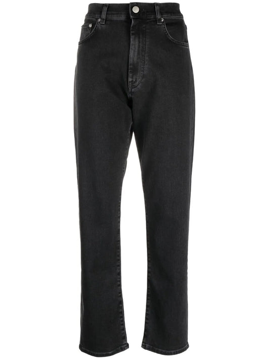 High-Rise Straight-Leg Jeans