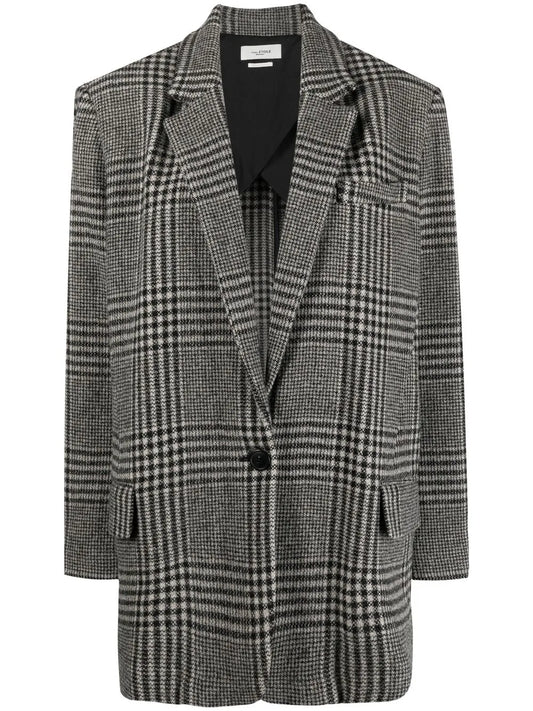 Cikaito Oversized Plaid Coat