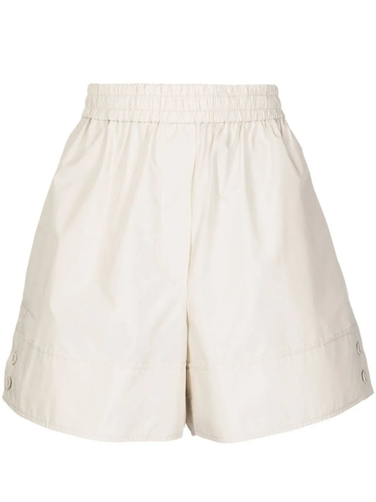 Elasticated Above-Knee Shorts
