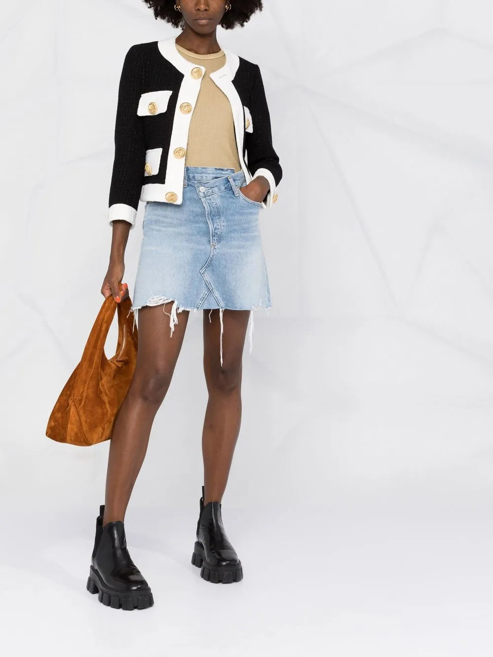 Cropped Tweed Jacket