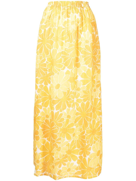 Danita Floral-Print Maxi Skirt